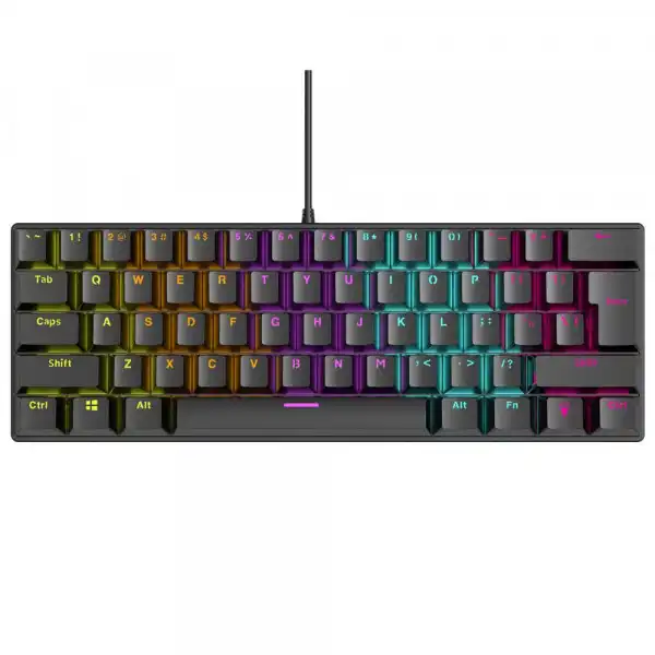 RAMPAGE Tastatura Plower K60 BK plavi prekidač 37257(18563)