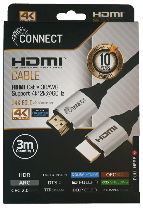 Connect HDMI ALU kabl 24K20-3m