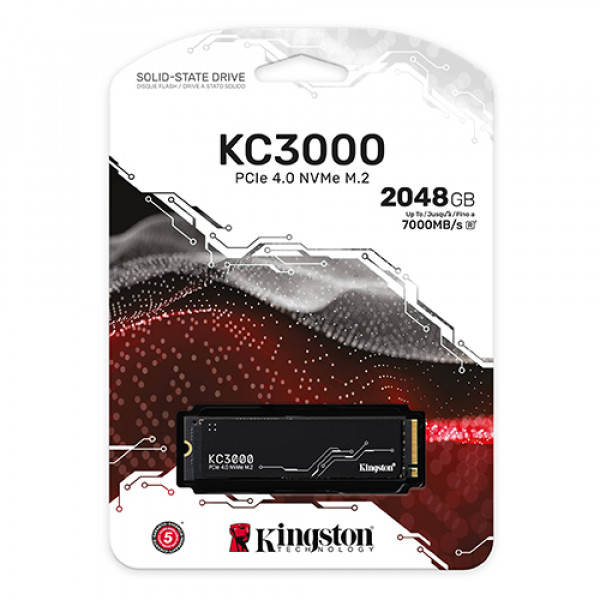 KINGSTON KC3000 Series 2TB PCIe NVMe M.2 SSD - SKC3000D/2048G