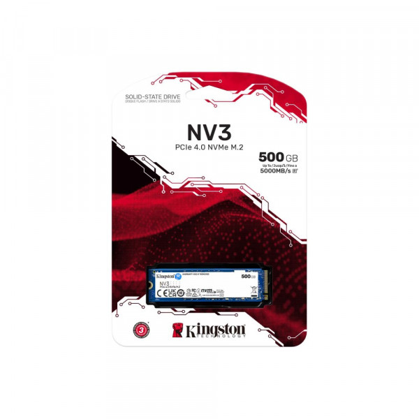 KINGSTON NV3 500GB M.2 2280 PCIe 4.0 NVMe SNV3S/500G SSD