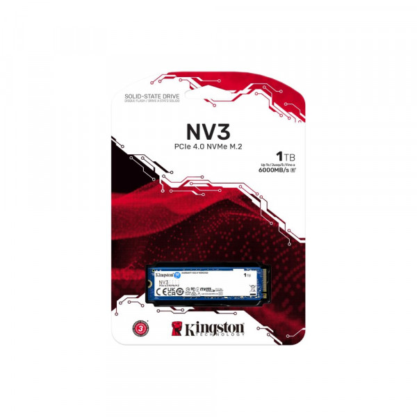 KINGSTON NV3 1TB M.2 2280 PCIe 4.0 NVMe SNV3S/1000G SSD
