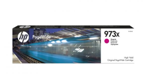 HP 973X High Yield Magenta Original PageWide Cartridge, F6T82AE