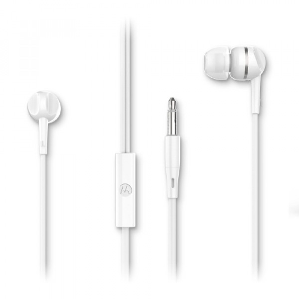  MOTOROLA Earphone EARBUDS 105 sa mikrofonom 3,5mm BELE