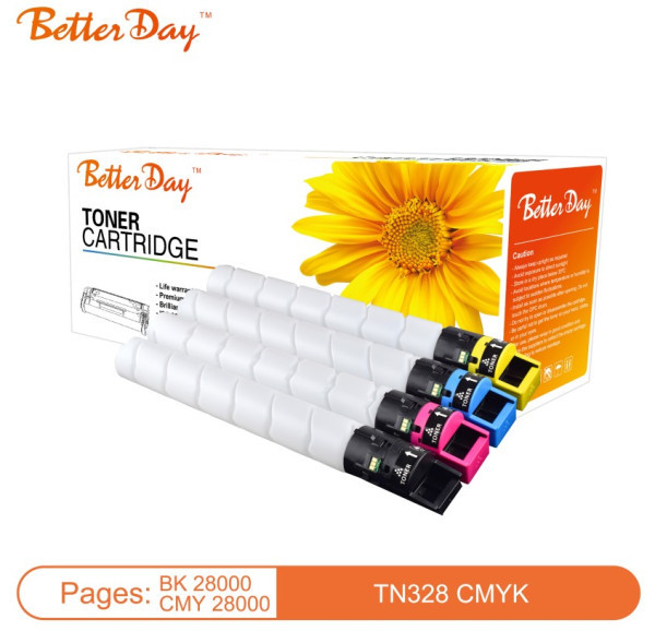 Toner BetterDay C-TN328 BK (Low temperature toner) zam.kaseta za Konica Bizhub Black 28k
