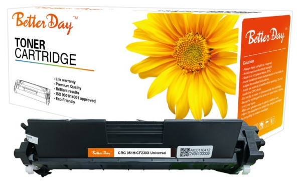Toner BetterDay CF230X/CRG051H zam. kaseta za HP - univerzalna, 3k5