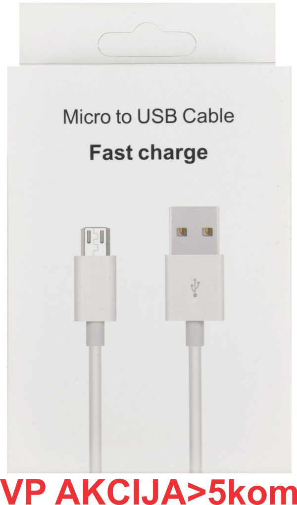 CCP-mUSB2-AMBM-1.0M ** Gembird USB 2.0 microUSB na USB kabl 1m, White (183)