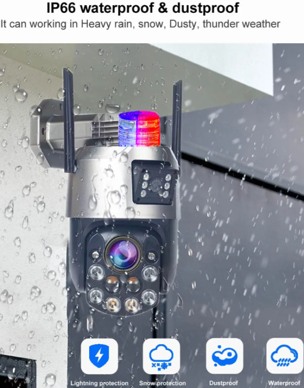 CAM-IP6MP-EP5-12X ZOOM GMB kamera  6 mpix microSD iCSee xmeye pro app Two-way voice PTZ ip66,2x3.6mm