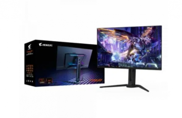 GIGABYTE 31.5'' 240Hz UHD 3840 x 2160, OLED, ClearMR 13000, 1x Displayport 2.1 (UHBR 20) Top-Tier Bandwidth, 1x mini DP 2.1 (UHBR 20), OLED Care AI-B