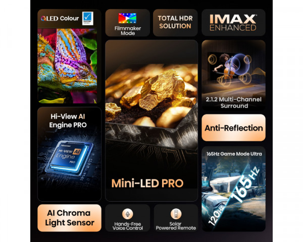 HISENSE 100 inča 100U7Q PRO Mini-LED 4K UHD Smart TV 