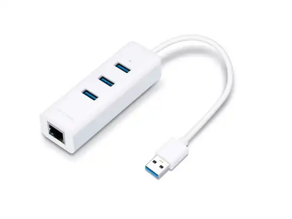 Adapter TP-LINK UE330 USB 3.0 to RJ-45 Gigabit Ethernet Network/1x LAN/3x USB 3.0 Hub